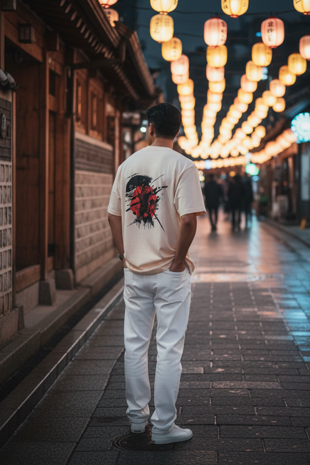 Oversized Samurai Graphic Tee