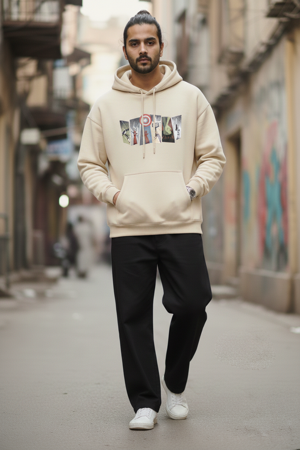 Marvel Graphic Hoodie — Off-White