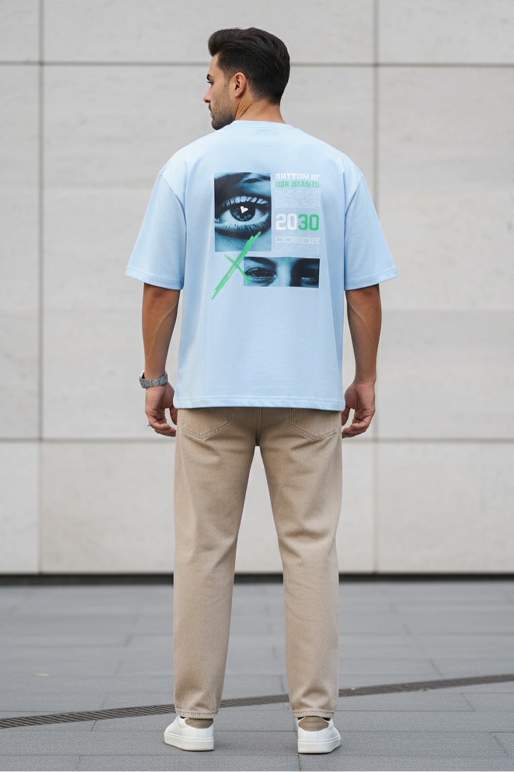 Rhythm Vision Oversized Tee | Blue