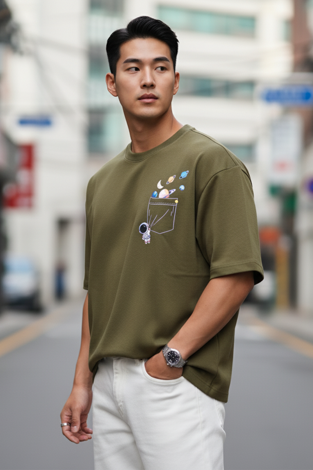 Cosmic Pocket Oversize Tee