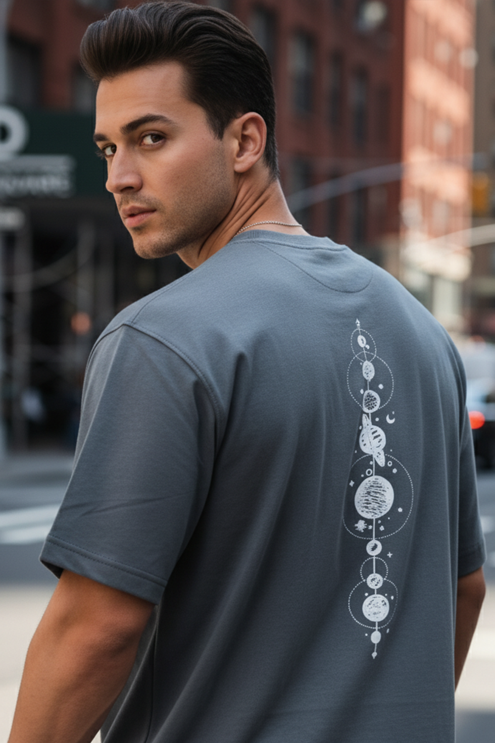 Astro Orbit Stack Oversized Tee