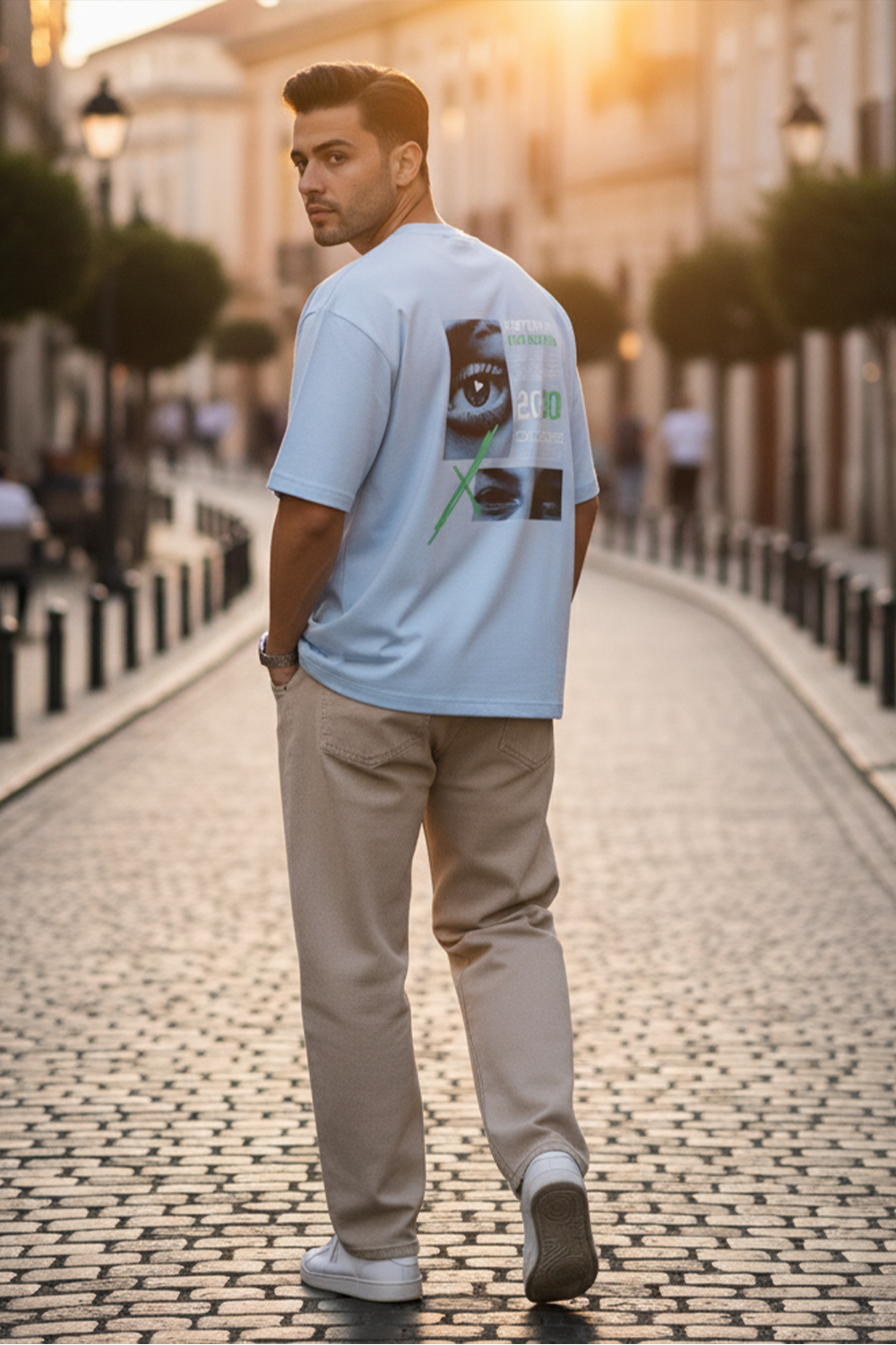 Rhythm Vision Oversized Tee | Blue