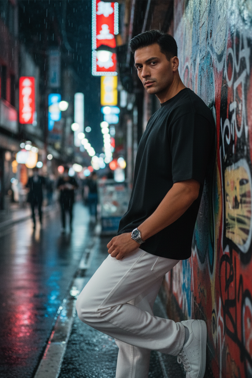 Classic Plain Oversize T‑Shirt | Black