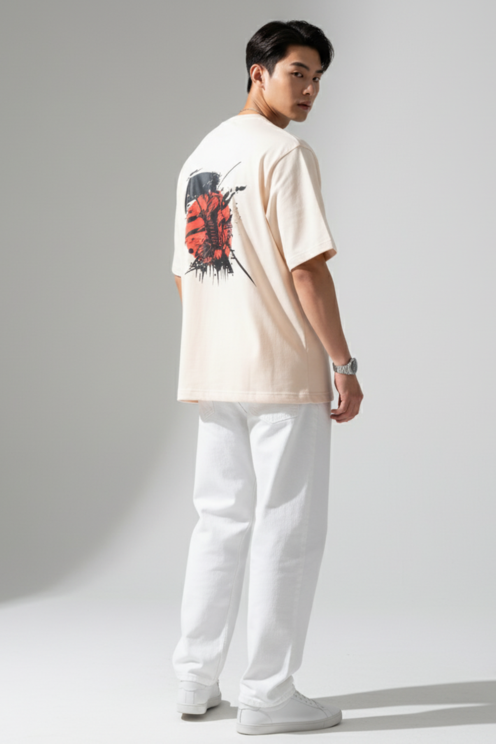 Oversized Samurai Graphic Tee