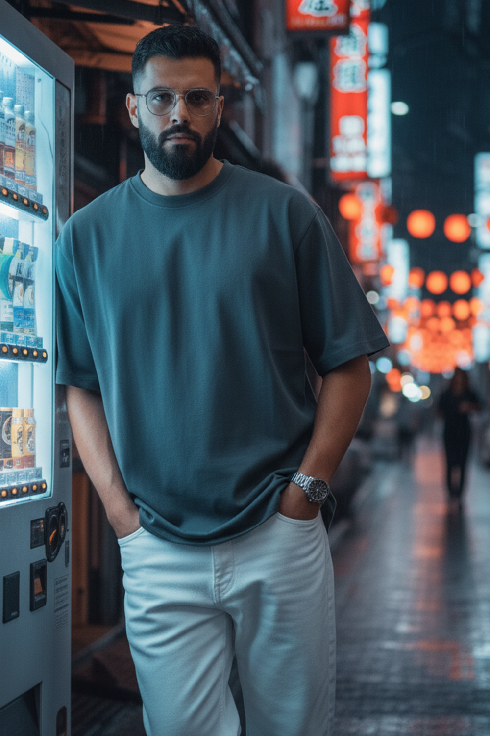 Classic Plain Oversize T‑Shirt | Gray