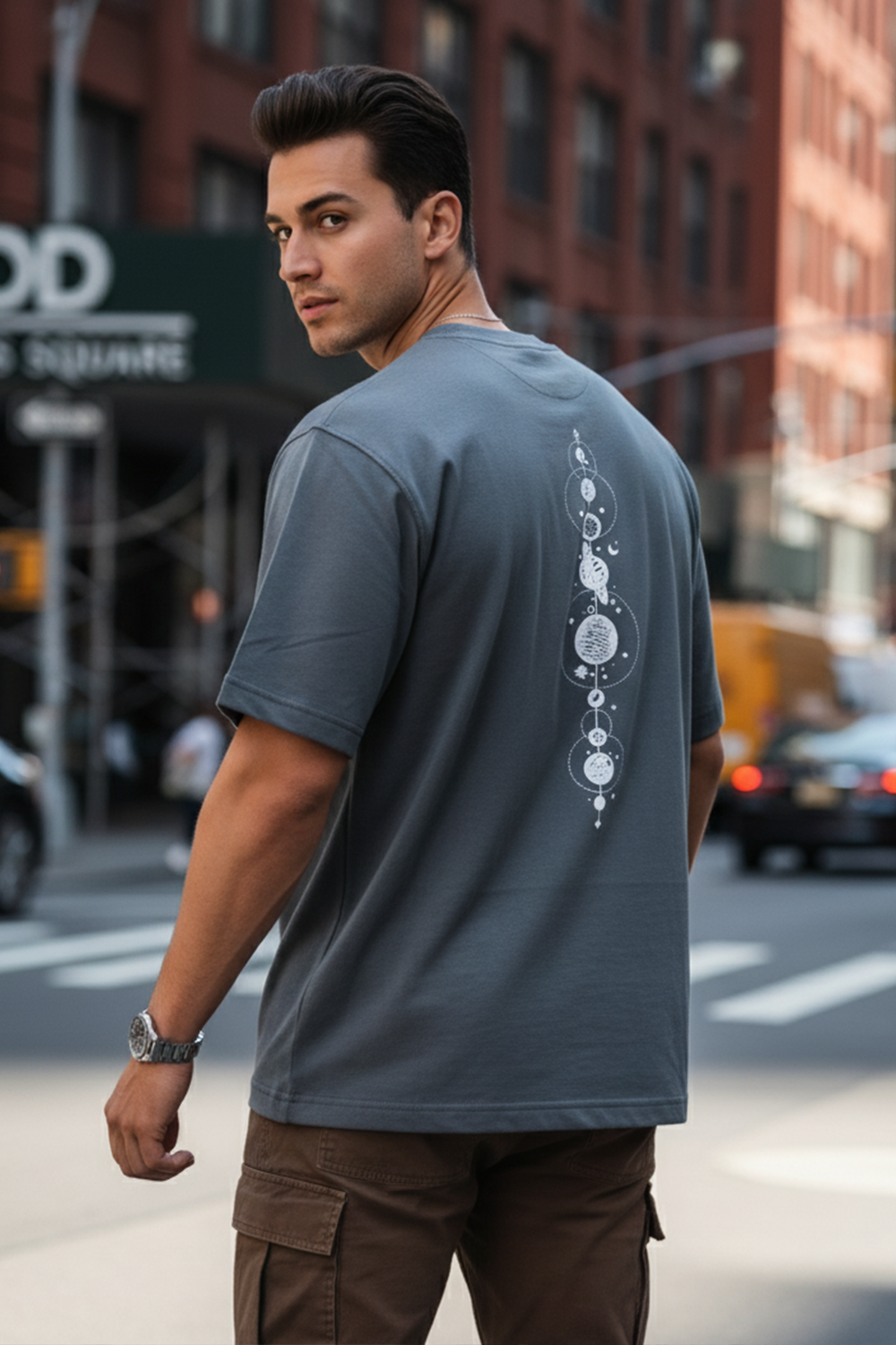 Astro Orbit Stack Oversized Tee