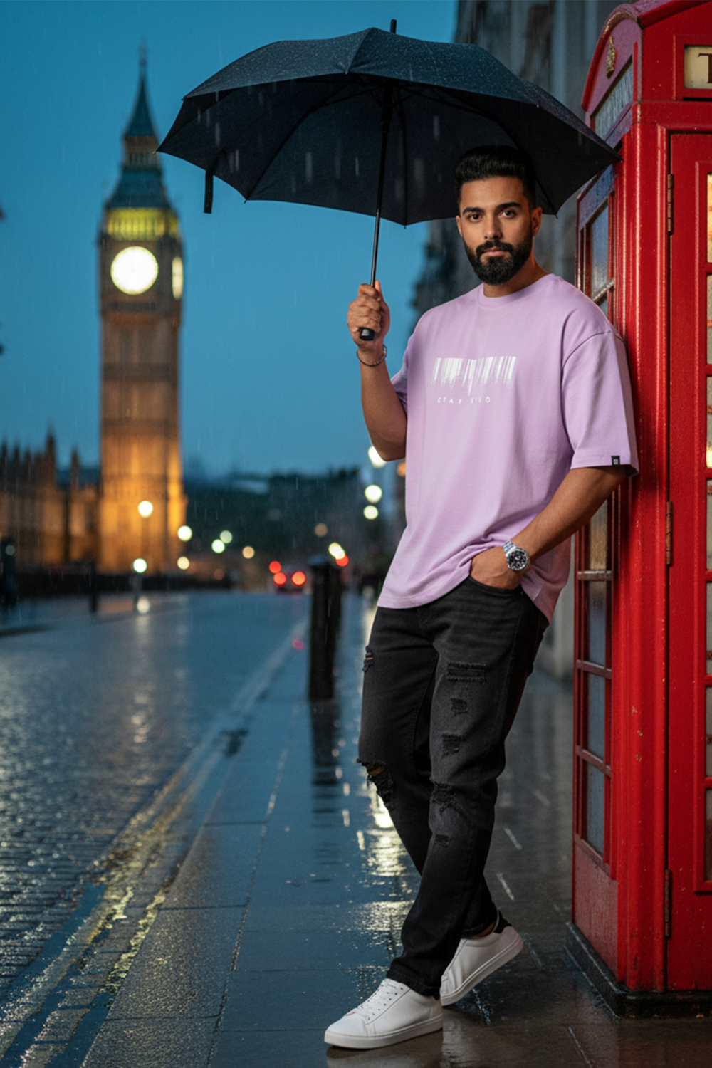 Stay Wild Streetwear Oversized Tee