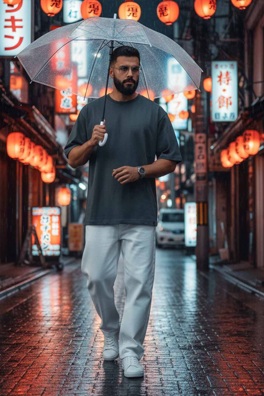 Classic Plain Oversize T‑Shirt | Gray