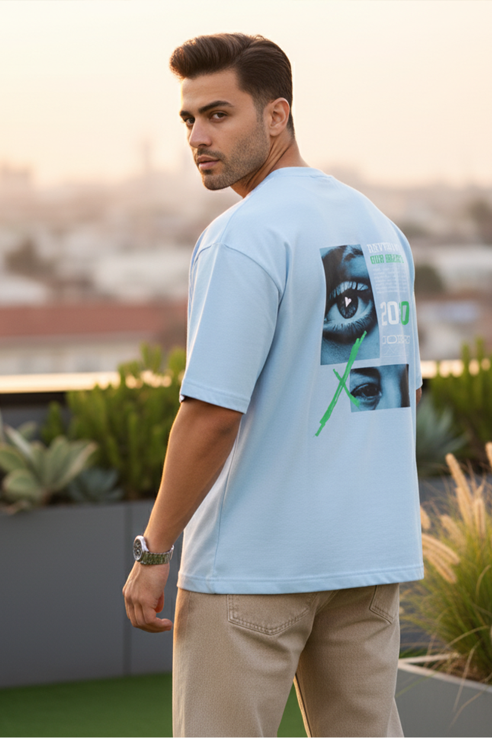 Rhythm Vision Oversized Tee | Blue