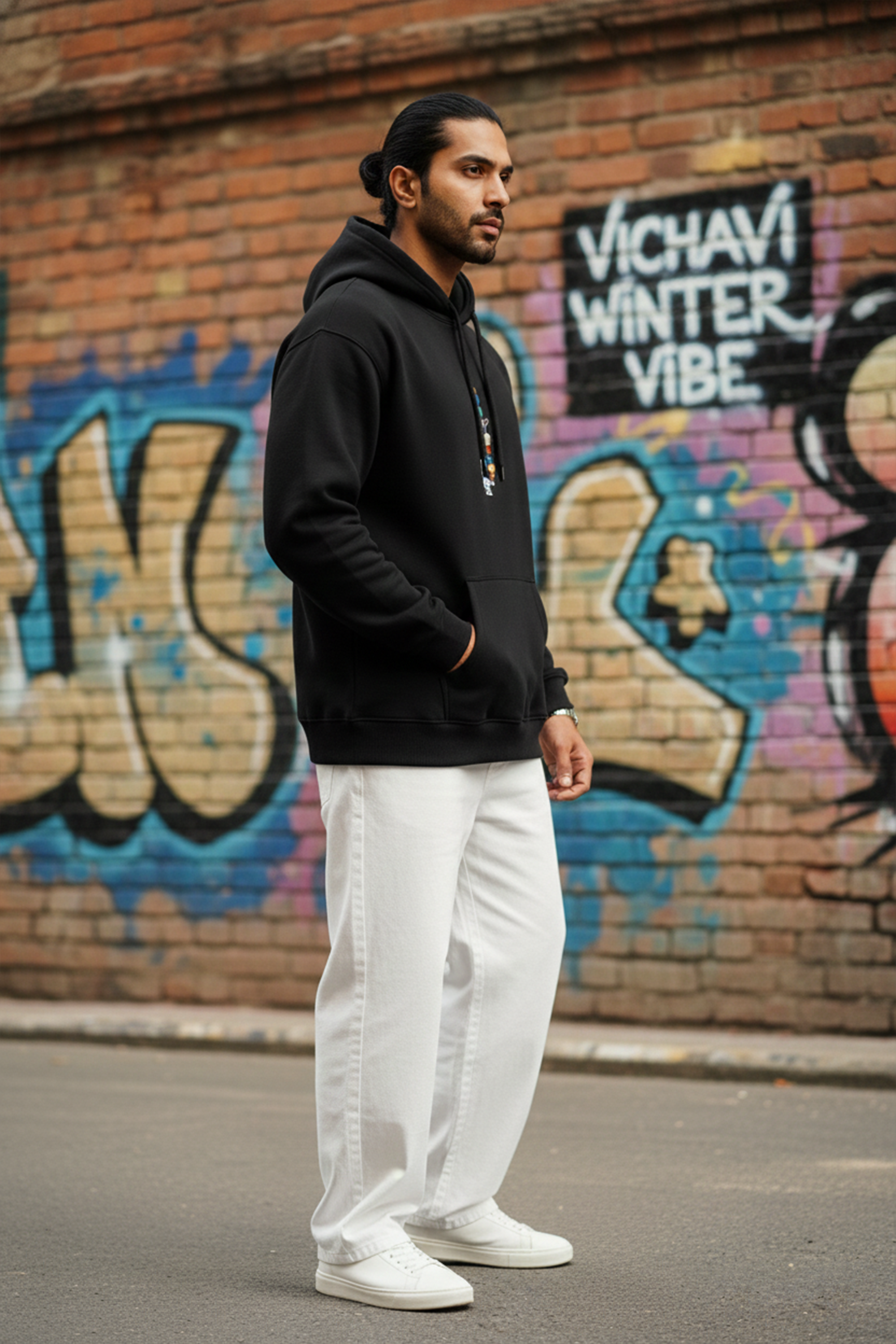 Astronaut Galaxy Hoodie — Black