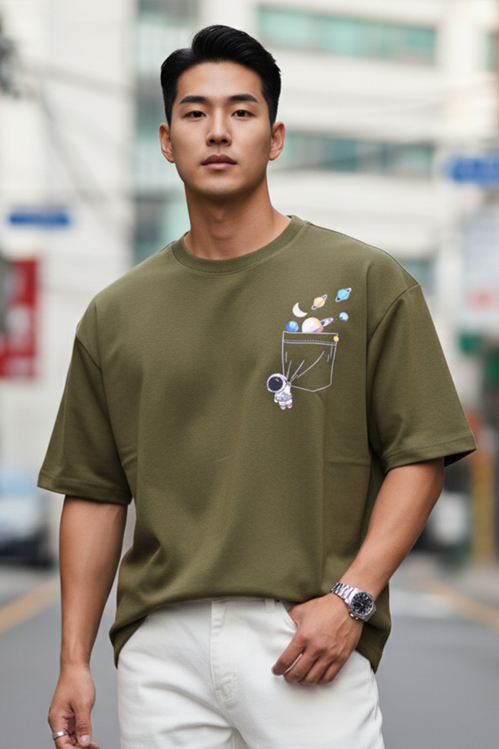 Cosmic Pocket Oversize Tee