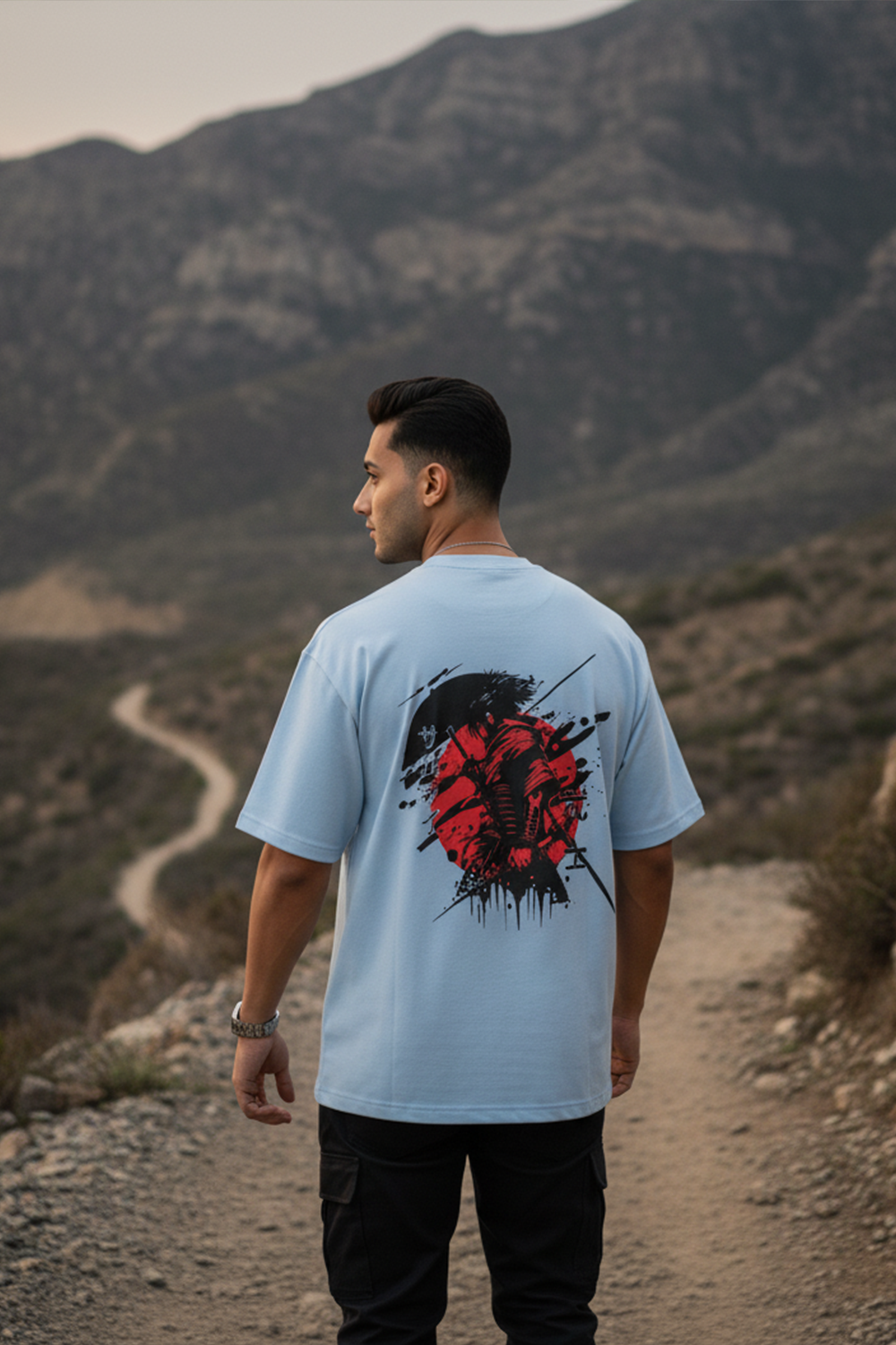 Oversized Samurai Graphic Tee
