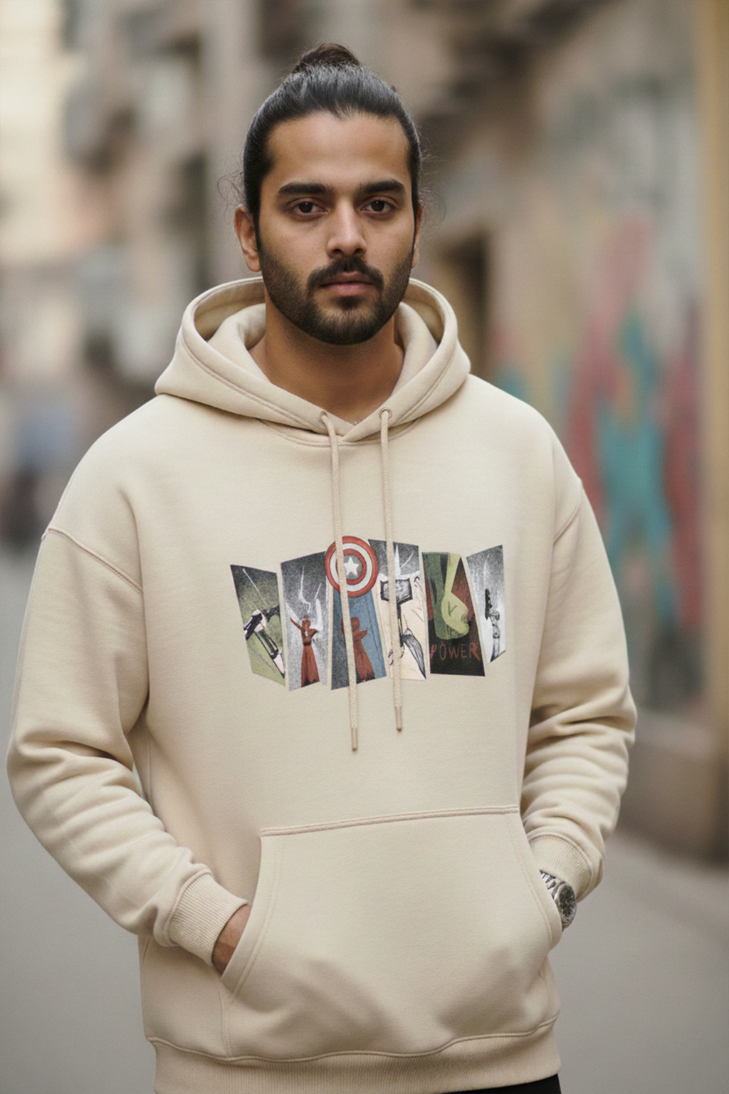 Marvel Graphic Hoodie — Off-White