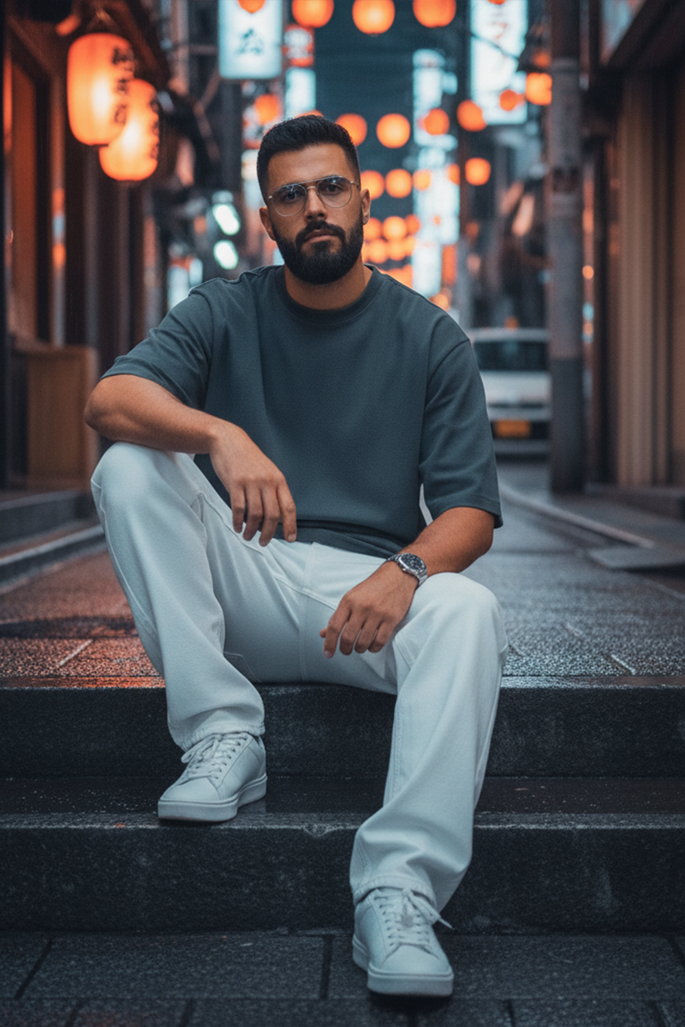 Classic Plain Oversize T‑Shirt | Gray