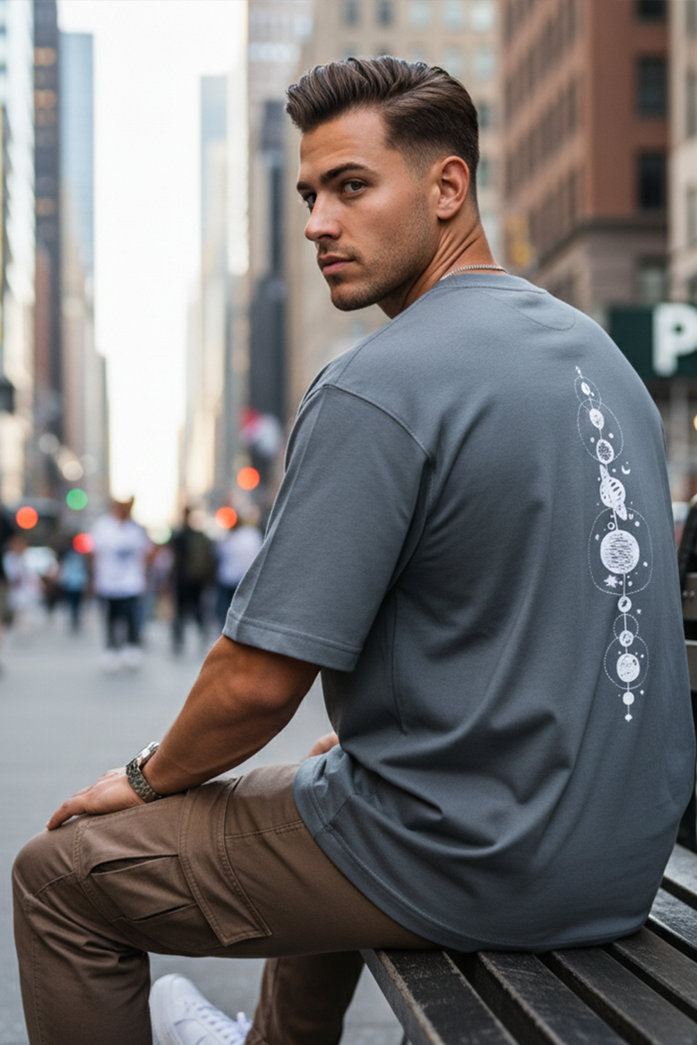 Astro Orbit Stack Oversized Tee