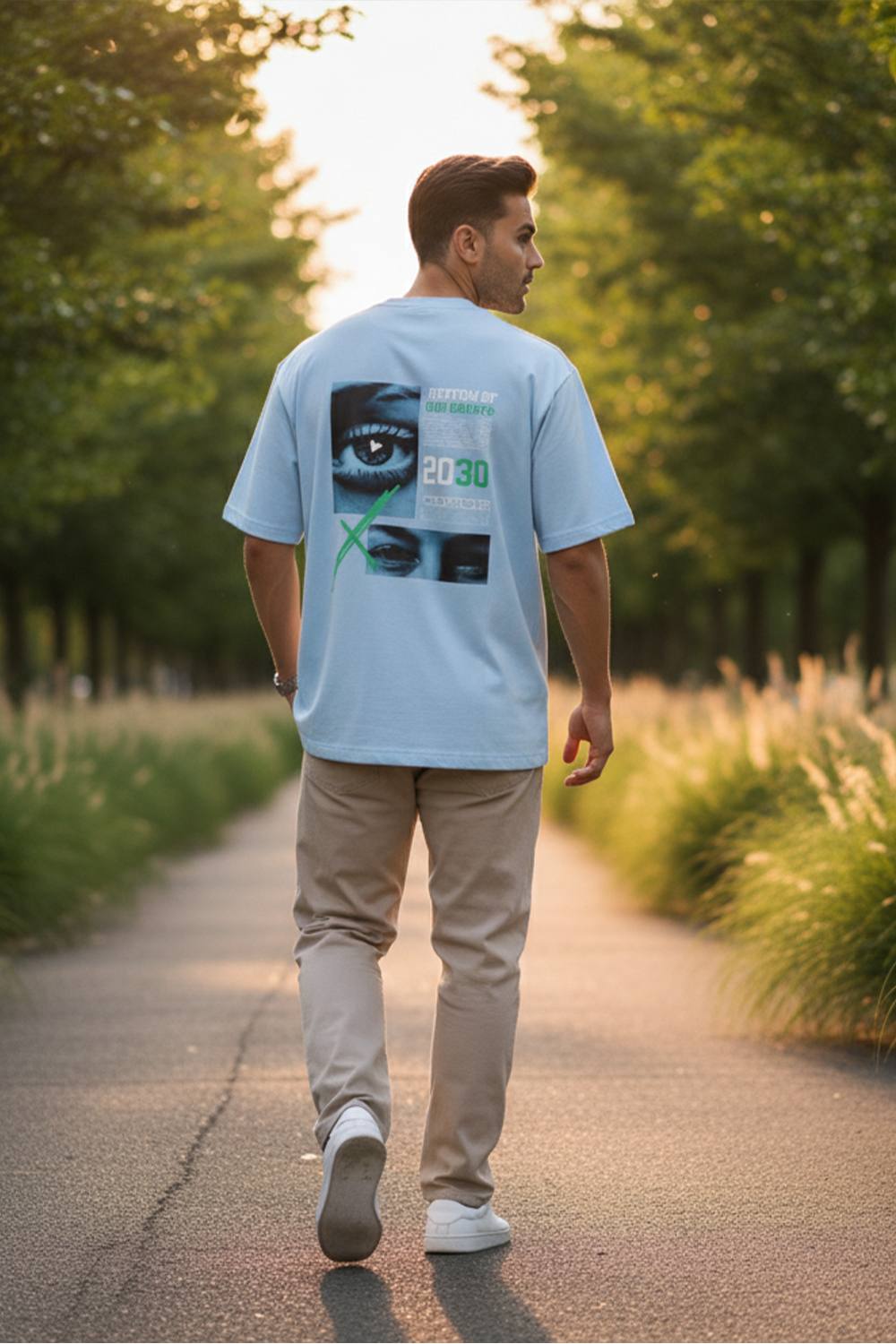 Rhythm Vision Oversized Tee | Blue
