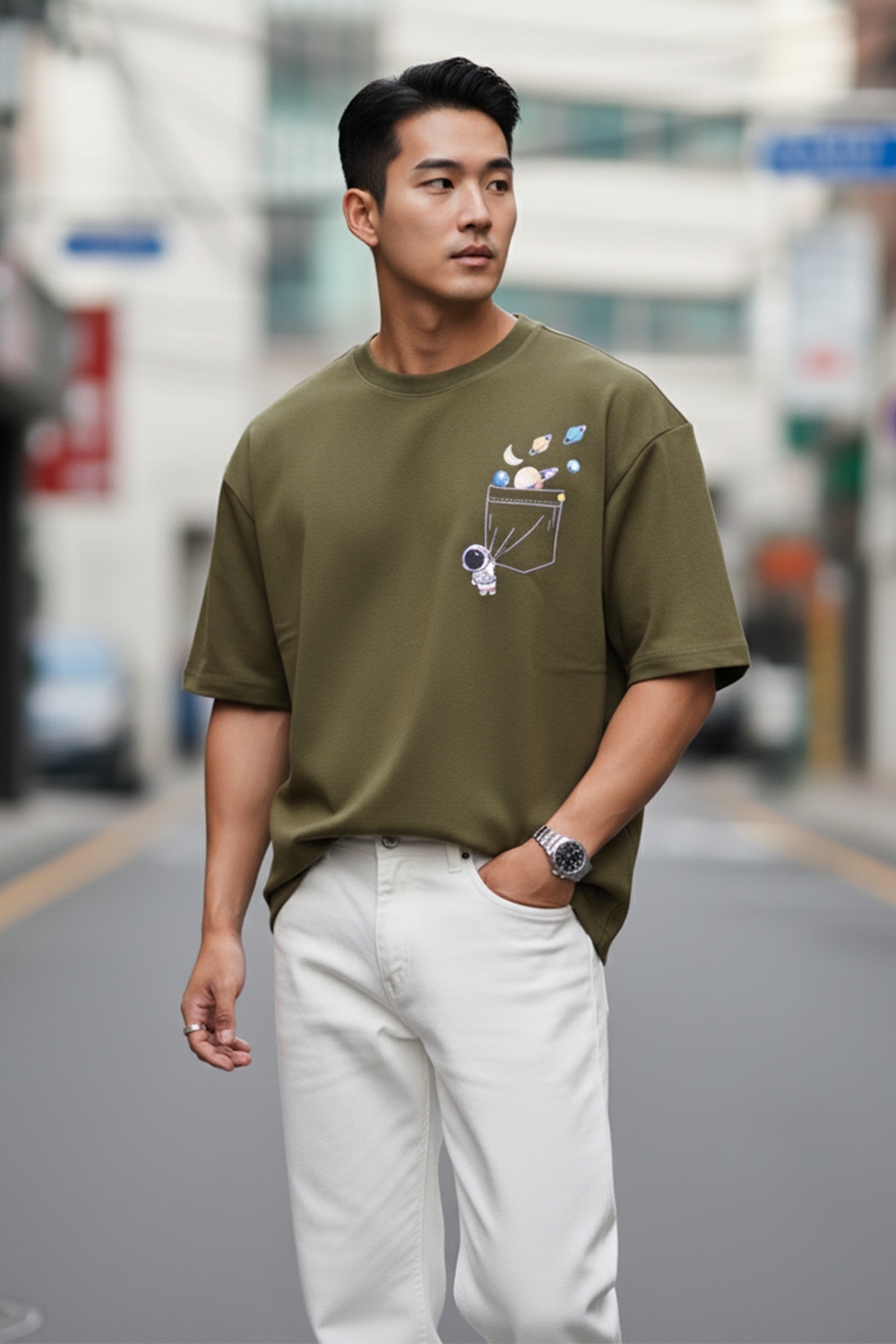 Cosmic Pocket Oversize Tee