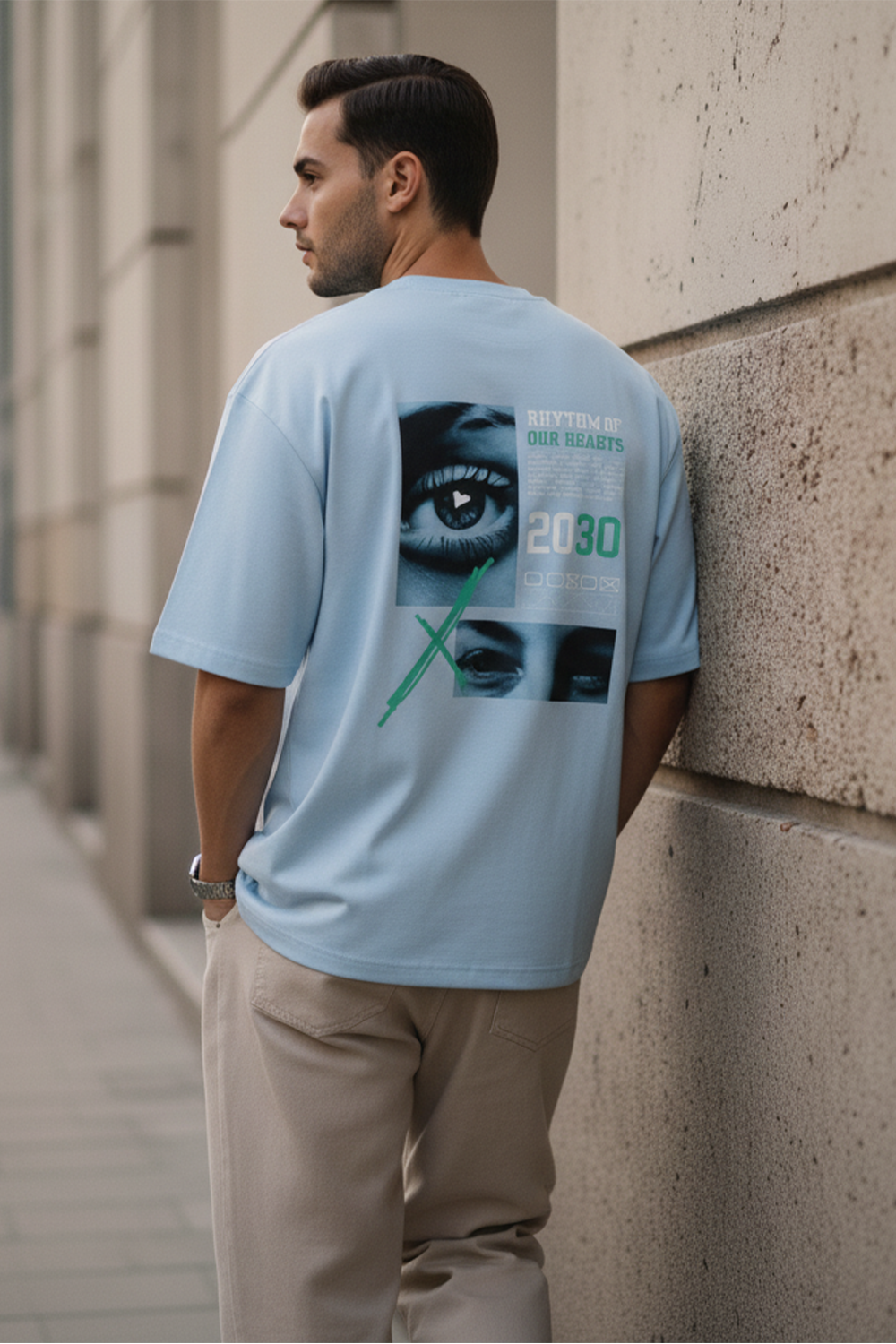 Rhythm Vision Oversized Tee | Blue