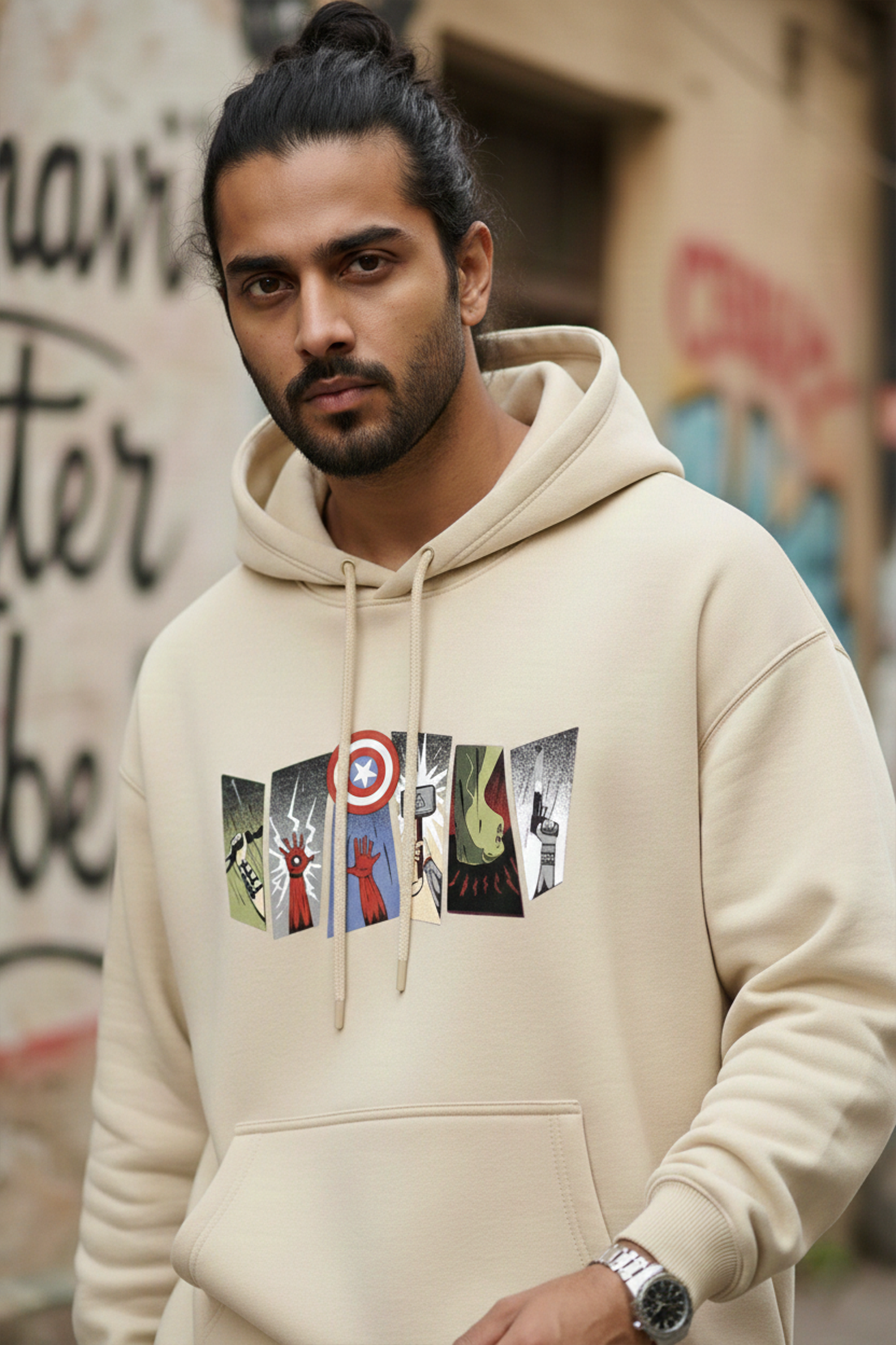 Marvel Graphic Hoodie — Off-White