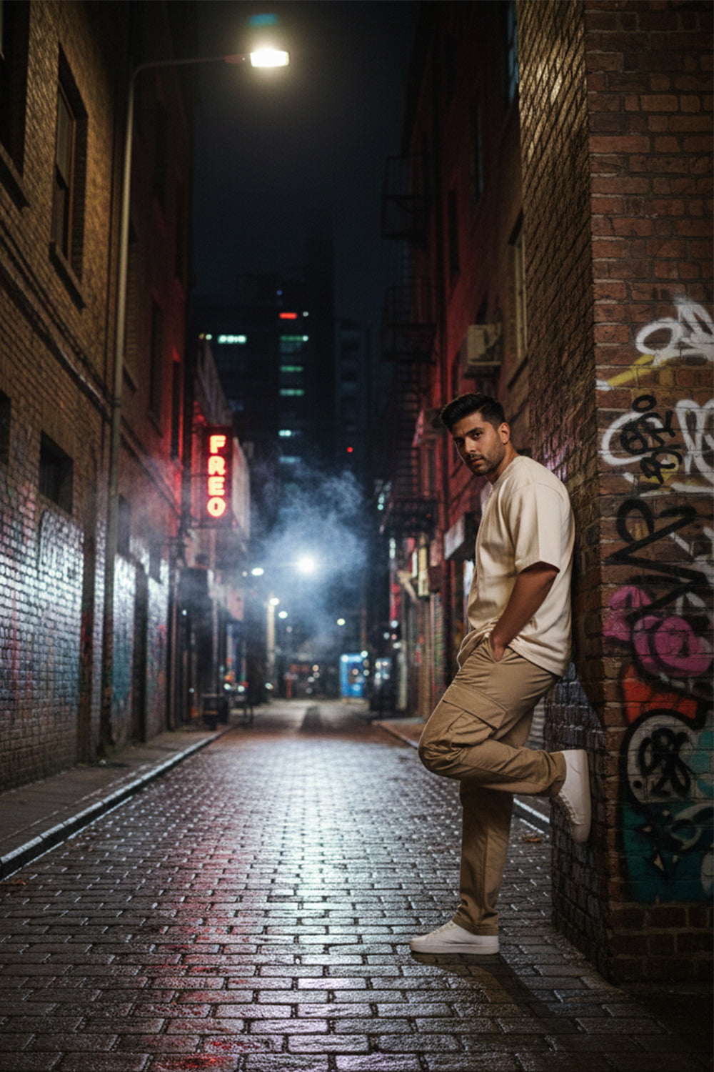 Orbit Line Graphic Oversized Tee