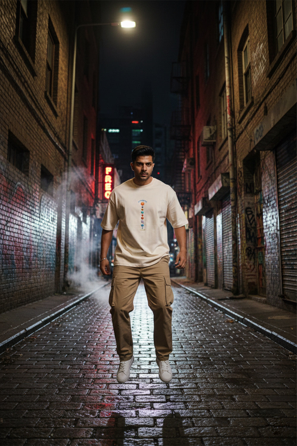 Orbit Line Graphic Oversized Tee