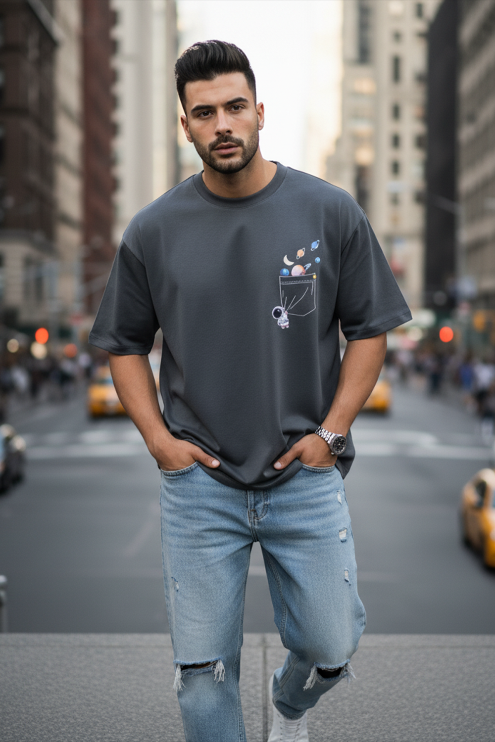 Cosmic Pocket Oversize Tee