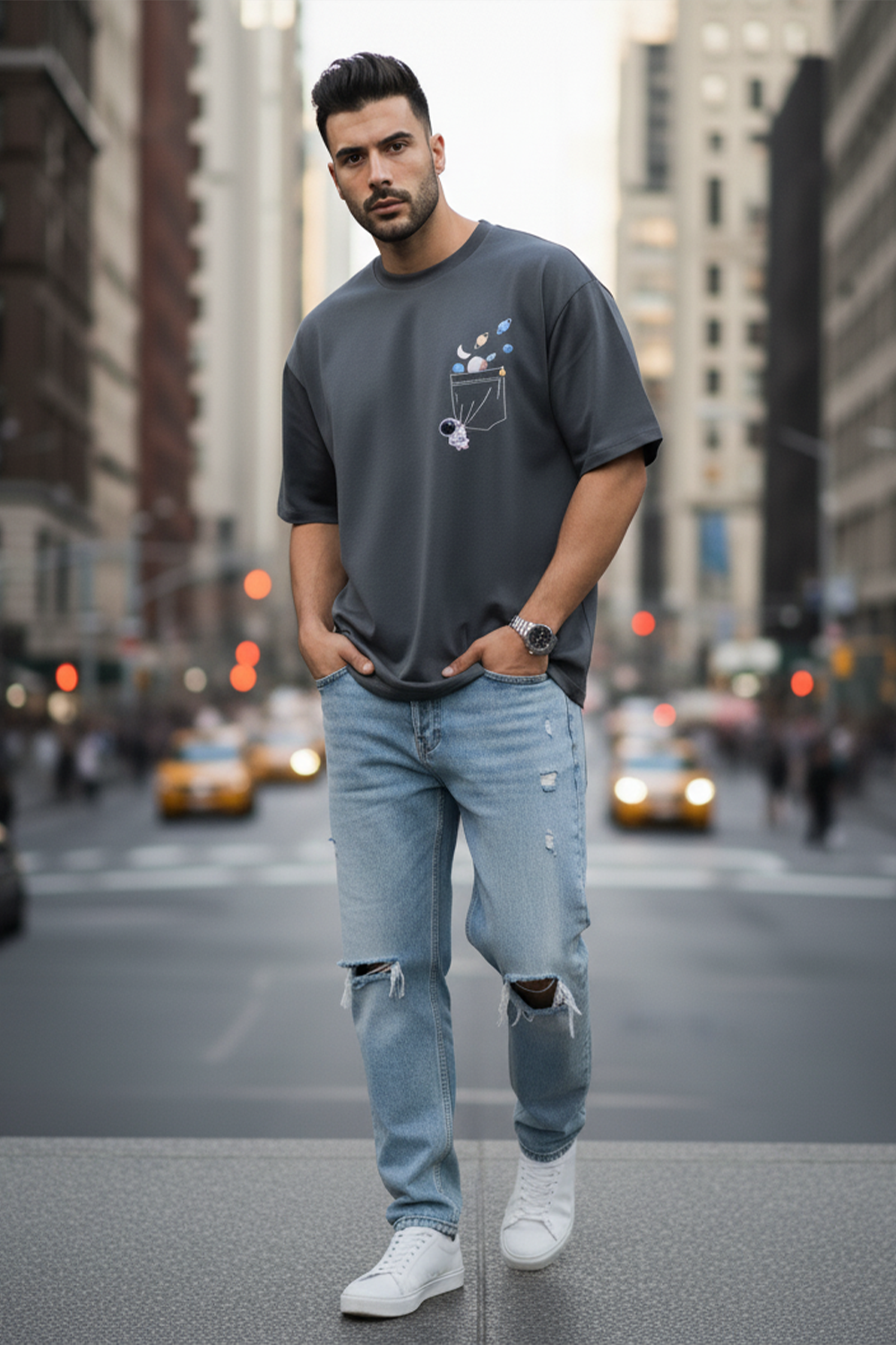 Cosmic Pocket Oversize Tee