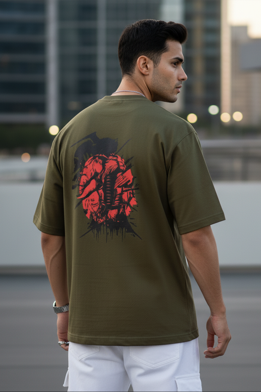 Oversized Samurai Graphic Tee