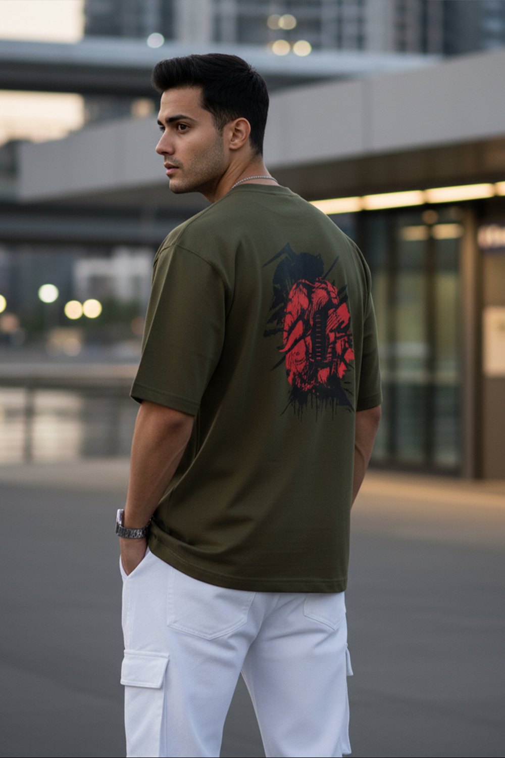 Oversized Samurai Graphic Tee