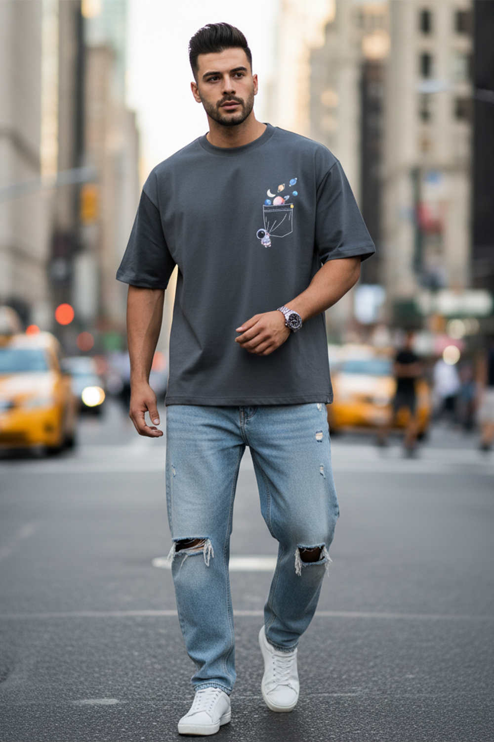 Cosmic Pocket Oversize Tee