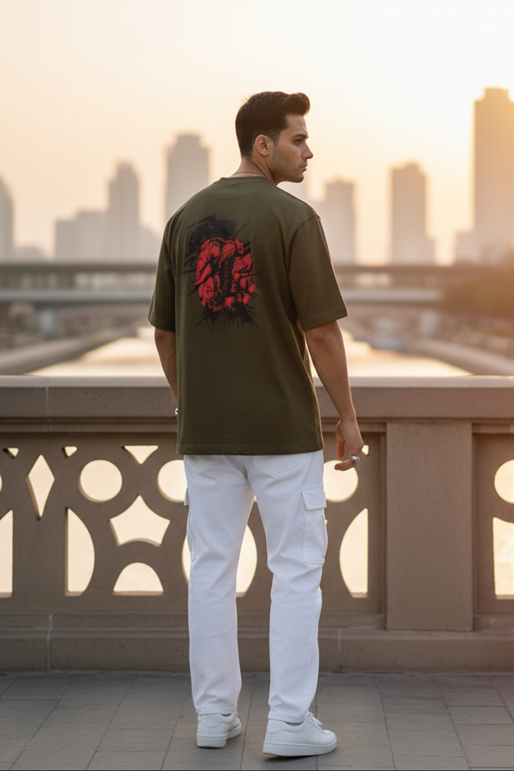 Oversized Samurai Graphic Tee