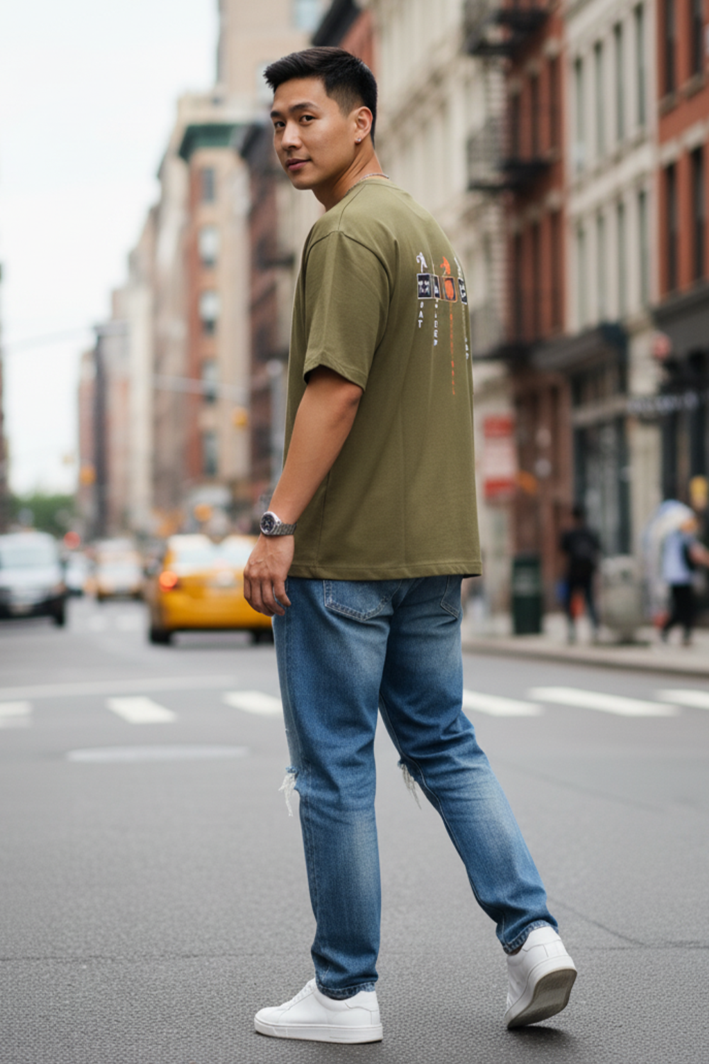 Eat Sleep Basketball Repeat Oversized Tee