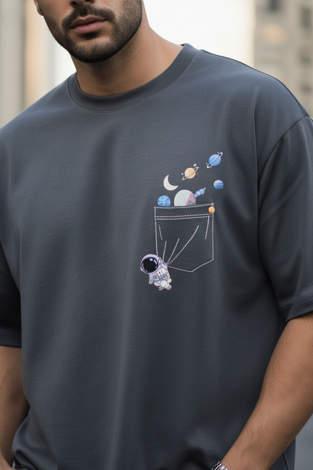 Cosmic Pocket Oversize Tee